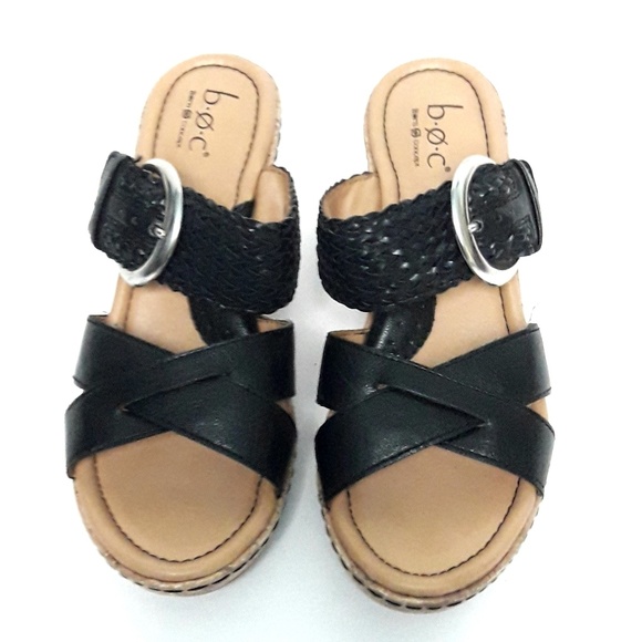 boc leather sandals